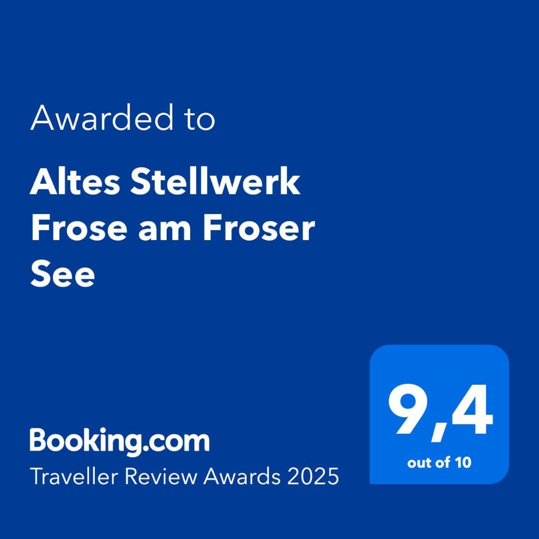 Altes Stellwerk Frose am Froser See Exterior foto