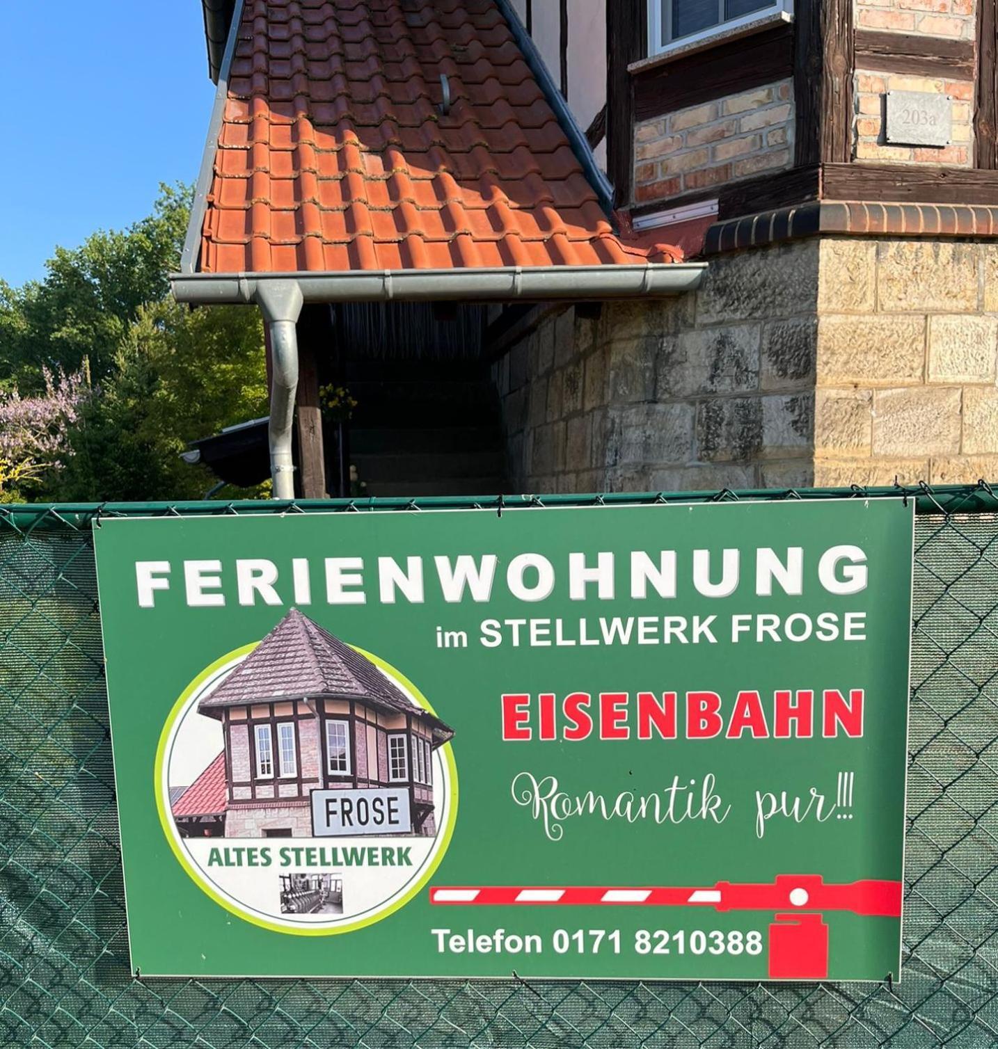 Altes Stellwerk Frose am Froser See Exterior foto